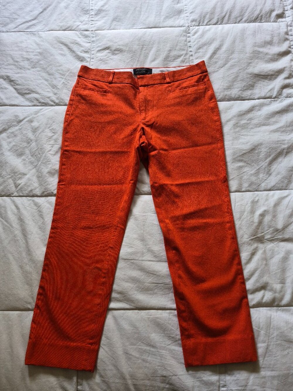 BANANA REPUBLIC Pants, Size 8, Orange, Sloan crop 3/4